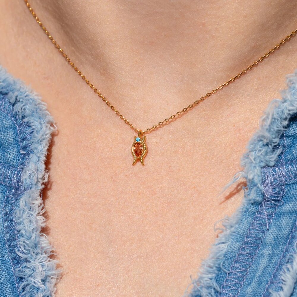 NWT Official Star Wars x Girls Crew Ahsoka Tano Dainty Necklace